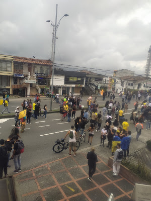 Marcha nacional por el paro el 28 de abril en Colombia