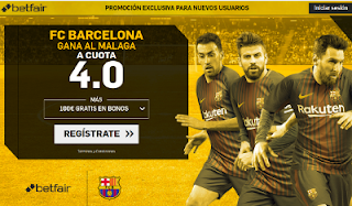 betfair supercuota victoria del Barcelona al Malaga 21 octubre