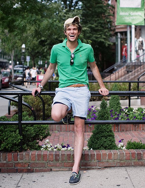 A wedding guest at a reception on Cape Cod From Boat Shoes to Blazers 