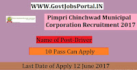 Pimpri Chinchwad Municipal Corporation Recruitment 2017– Driver