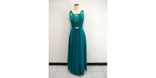  HARGA RENTAL DRESS BIRU