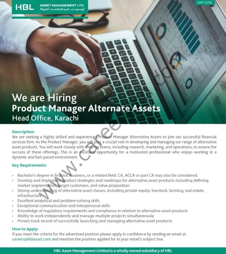 Jobs in HBL Asset Management Ltd