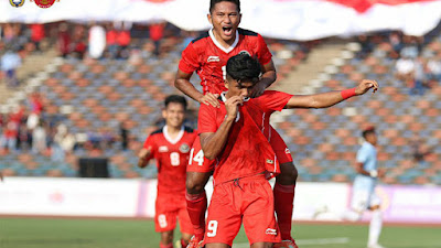 Timnas berhasil membungkam Kamboja dengan skor 2-1