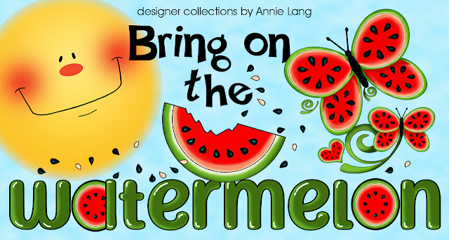 Annie Lang Watermelon themed art and products for your creative projects