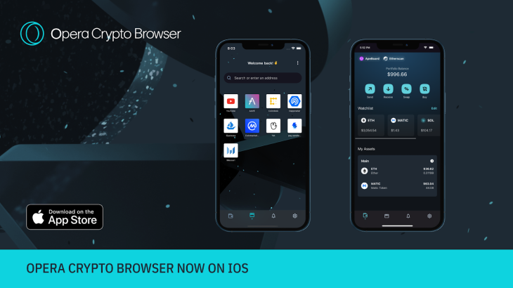 Opera Crypto Browser on iOS