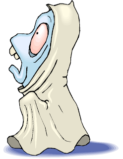 Funny White Ghost Free Clipart