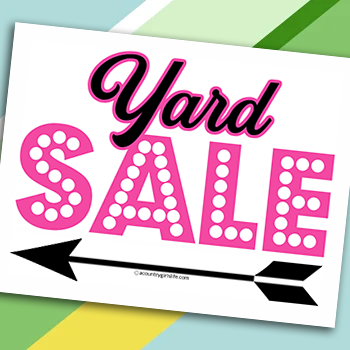 Free Printable Yard Sale Signs