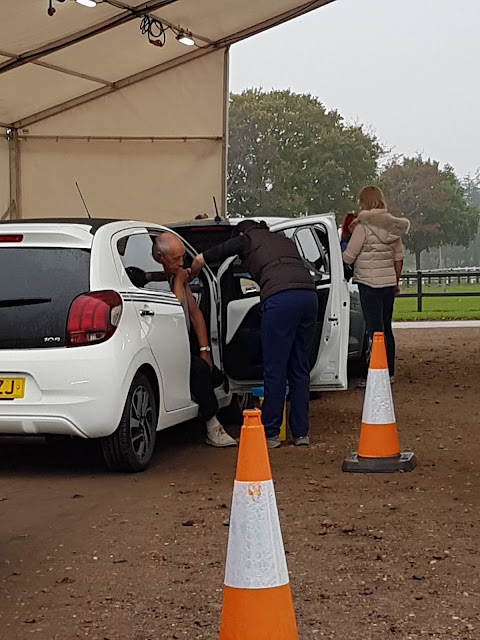 Cones and cars and vaccination