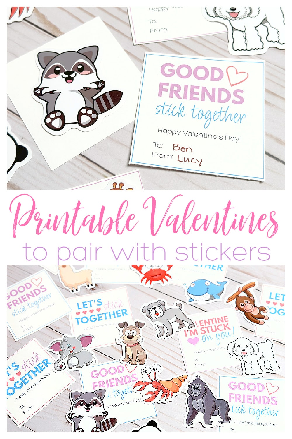 free printable} Kids Valentine Eco Monster Stickers and Wrapping Paper -  Botanical PaperWorks