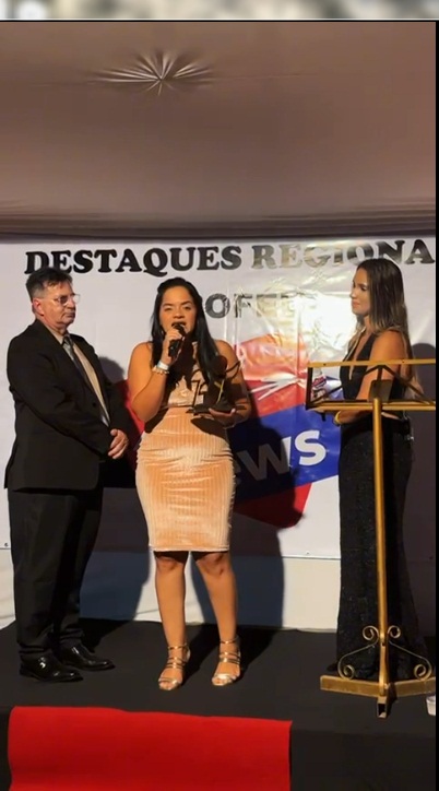 Vereadora Daniela Laranjeira recebeu premio destaque Municipal como liderança política de Floresta Azul 