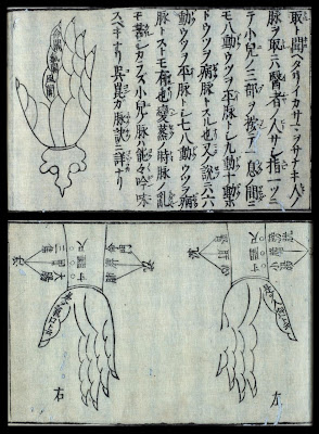 hand schematics in Japanese rare book