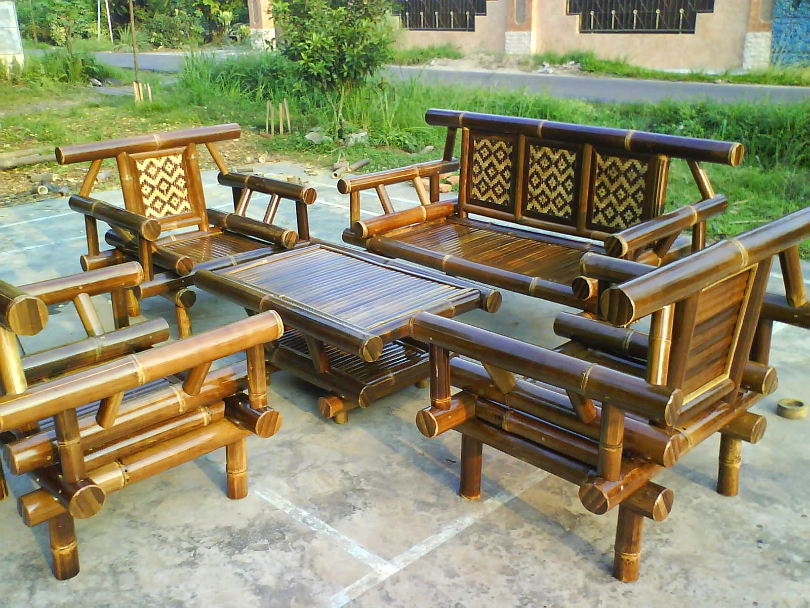 Jual furniture bambu  murah furniture bambu  jogja furniture 