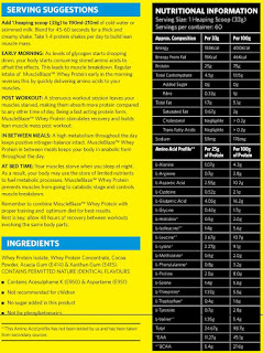 muscleblaze whey protein label