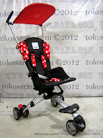 Kereta Bayi LightWeight CocoLatte CL08 iSport Polkadot - Red