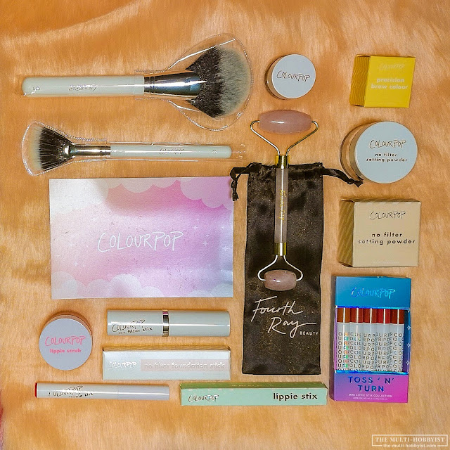 Beauty On A Budget: Colourpop Cosmetics | fourth ray beauty, colourpop no filter setting powder, colourpop lippie stix, colourpop lippie scrub, colourpop brushes, face roller, quartz roller, jade roller