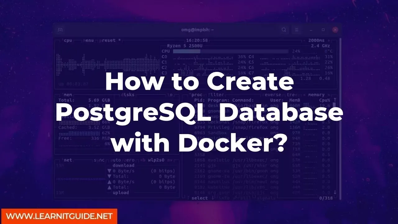 How to Create PostgreSQL Database with Docker