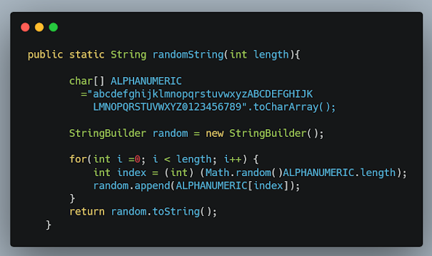 3 Examples to Generate Random Alphanumeric String in Java - UUID Example