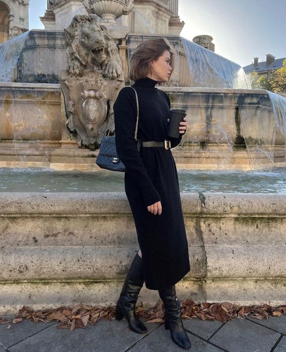 A Midi Dress With Boots for Winter? Yes Please! — Femme On Trend