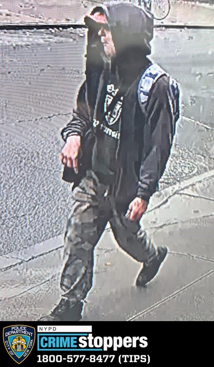 The NYPD is searching for this man in connection with a hate crime assault in Chinatown. -Photo by NYPD