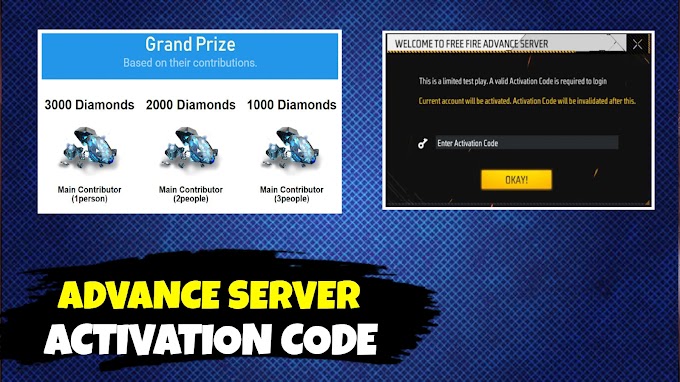 Free Fire Advance Server 5 Free Activation Code Giveaway