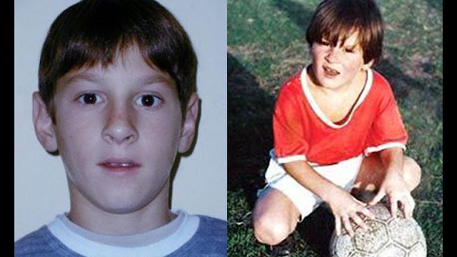 Lionel Messi when he was a kid