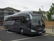 The load leaving the bus station around lunchtime was fully loaded, . (yn pxj swansea bus station)