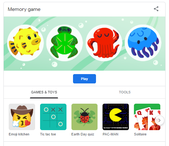 Melatih otak dengan Google Memory Game