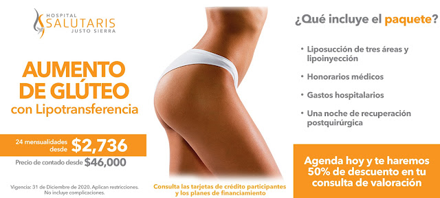 Precio Paquete Lipoinyeccion Aumento Gluteos Guadalajara Mexico