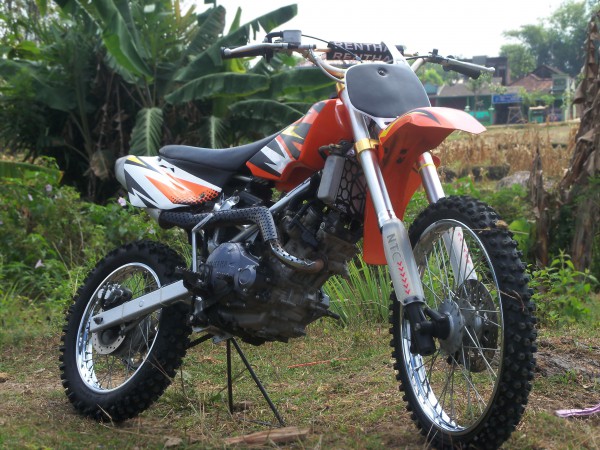  Modifikasi  motor  bebek  jadi  trail  terbaru klx  mini dengan 