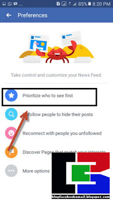  mereka punya ikatan besar lengan berkuasa dengan kita sehingga dalam segala aktifitas kita dihentikan ket Cara Memilih Siapa yang Muncul Terlebih Dahulu di Bagian Atas Beranda Facebook