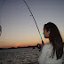 Mi hija Florisel de pesca en sus vacaciones por New York