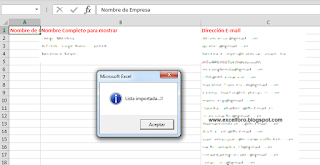 VBA: Importando los contactos de Outlook a Excel.