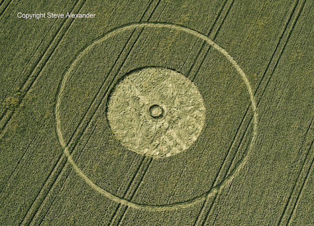  known location for crop circles over the years on Etchilhampton Hill near Devizes, Wiltshire, UK.