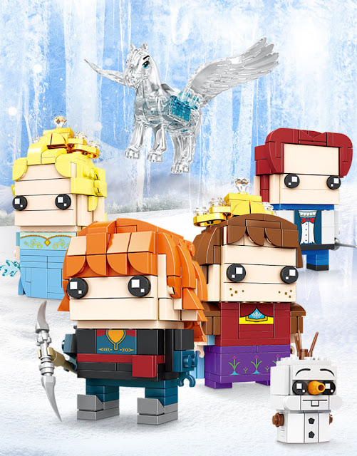 Budget Lego Frozen Brickheadz Knockoff Lego Bootlego Chinese Brands