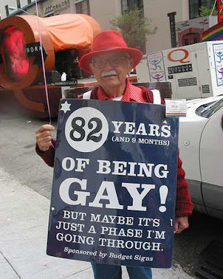 82 Year old Gay - is it just a phase?