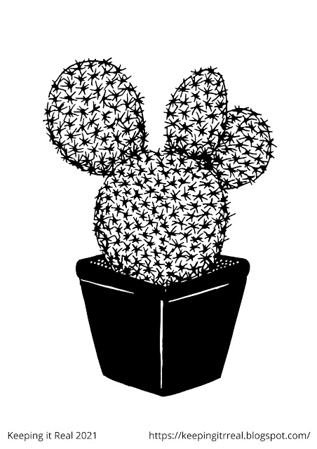 Cactus coloring pages - free printable