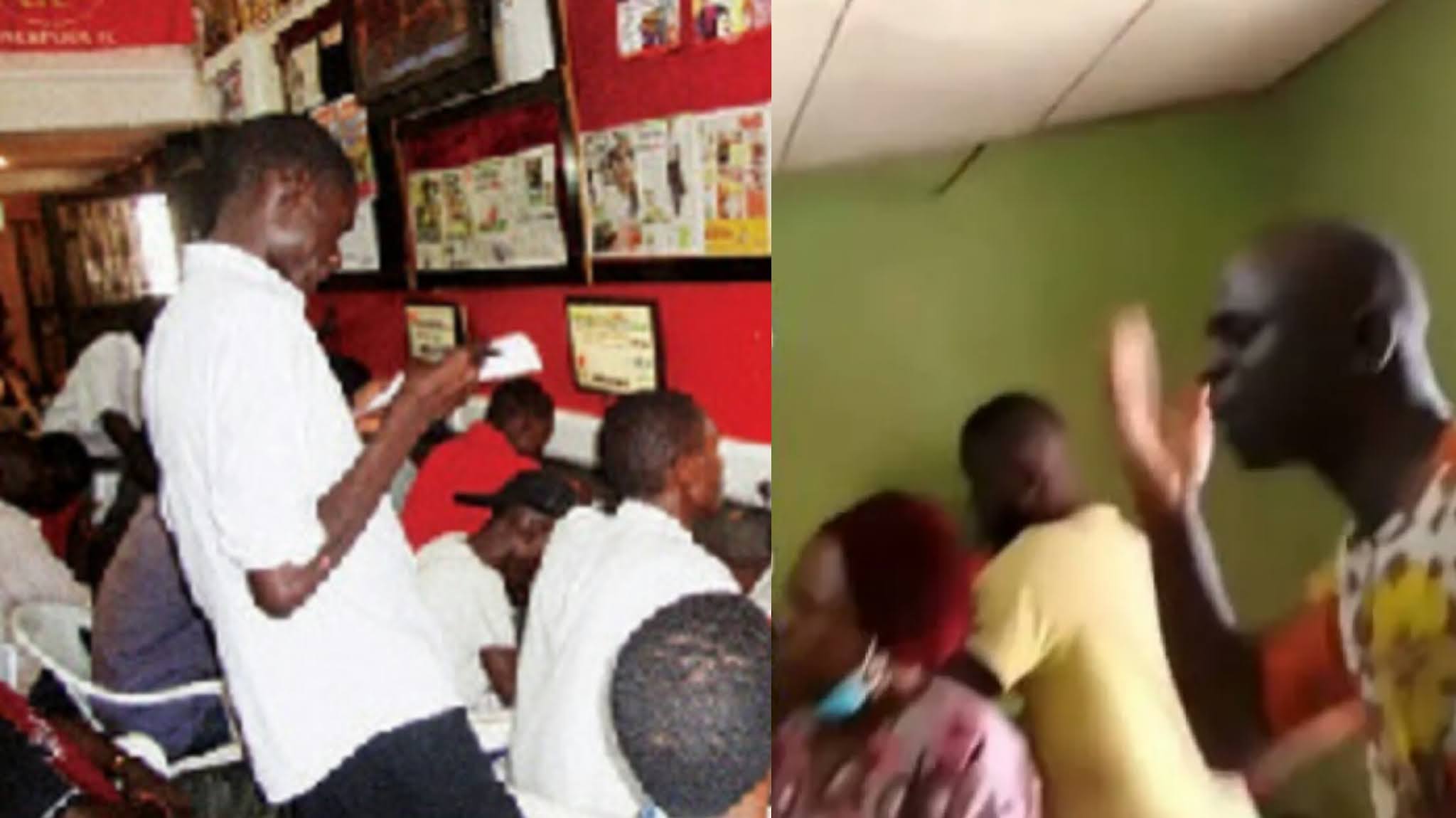 Video of a pastor who storms betting centre