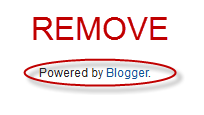 Remove Powered By Blogger