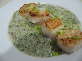 scallops & callaloo