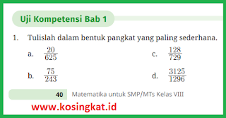 Kunci Jawaban Matematika Kelas 8 Halaman 40 - 42 www.kosingkat.id
