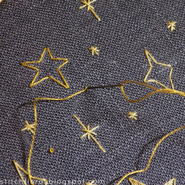 Easy embroidery: how to stitch stars
