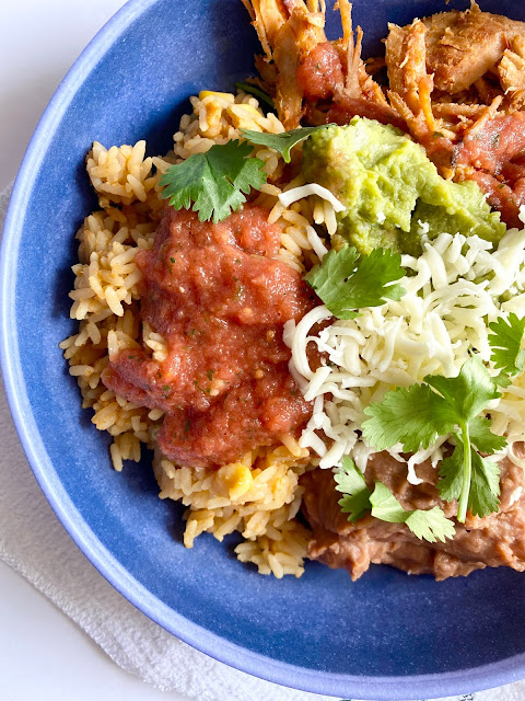 Sweet Mexican Pork Burrito Bowls