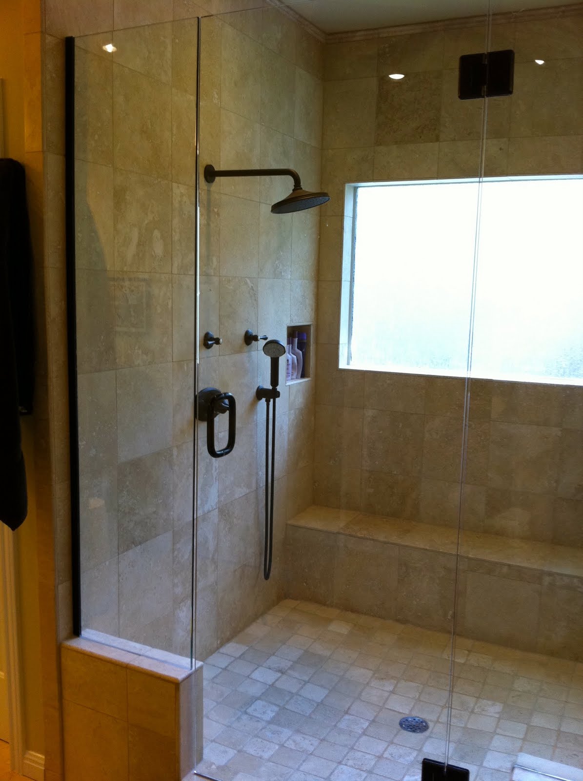 Remodelaholic Master Bathroom  Remodel with Double Shower 