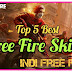 Top 5 most well known Free Fire skins: Cobra, Criminal and  More on-- Indi free fire.