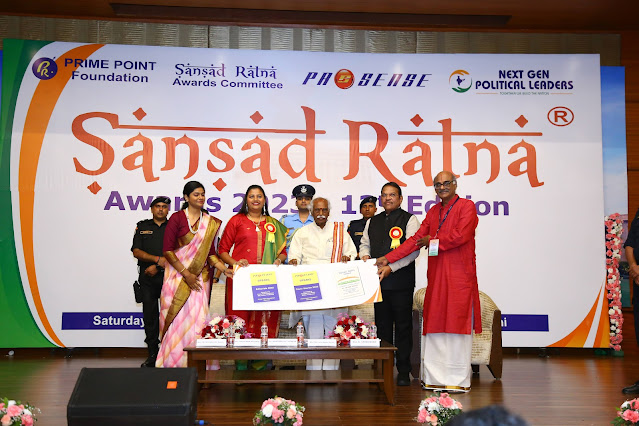 Three eBooks launched by Prime Point Foundation during the Sansad Ratna Award function 2023