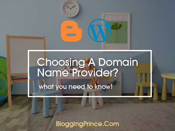 How To Choose A Blogger Custom Domain Name Provider