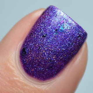 holographic purple nail polish