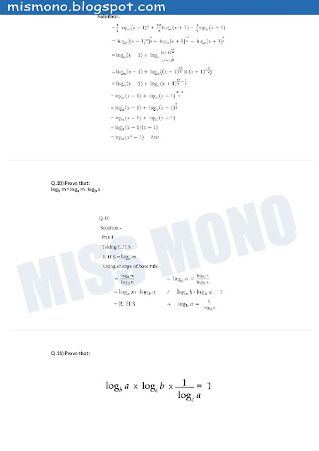 BISE Sindh Class 10 Notes of Maths Chapter- 3