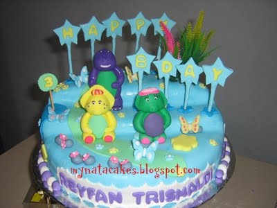 Barney Birthday Cake on Mynata Cakes  Barney Birthday Cake