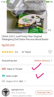 Flimty cod shopee paket bronze